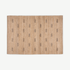 Reza Jute Rug, Extra Large 200 x 300 cm, Natural & Black