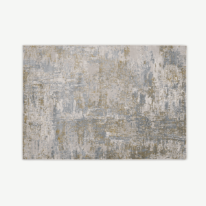 Epicoco Luxury Viscose Rug, Large 160 x 230 cm, Dark Blue & Green