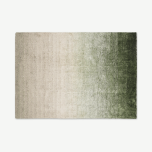 Tazim Graded Viscose Rug, Large 160 x 230cm, Moss Green
