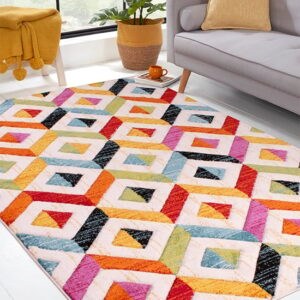 Spectra Carved 160x230cm Sarasota Rug In Multi-Colour